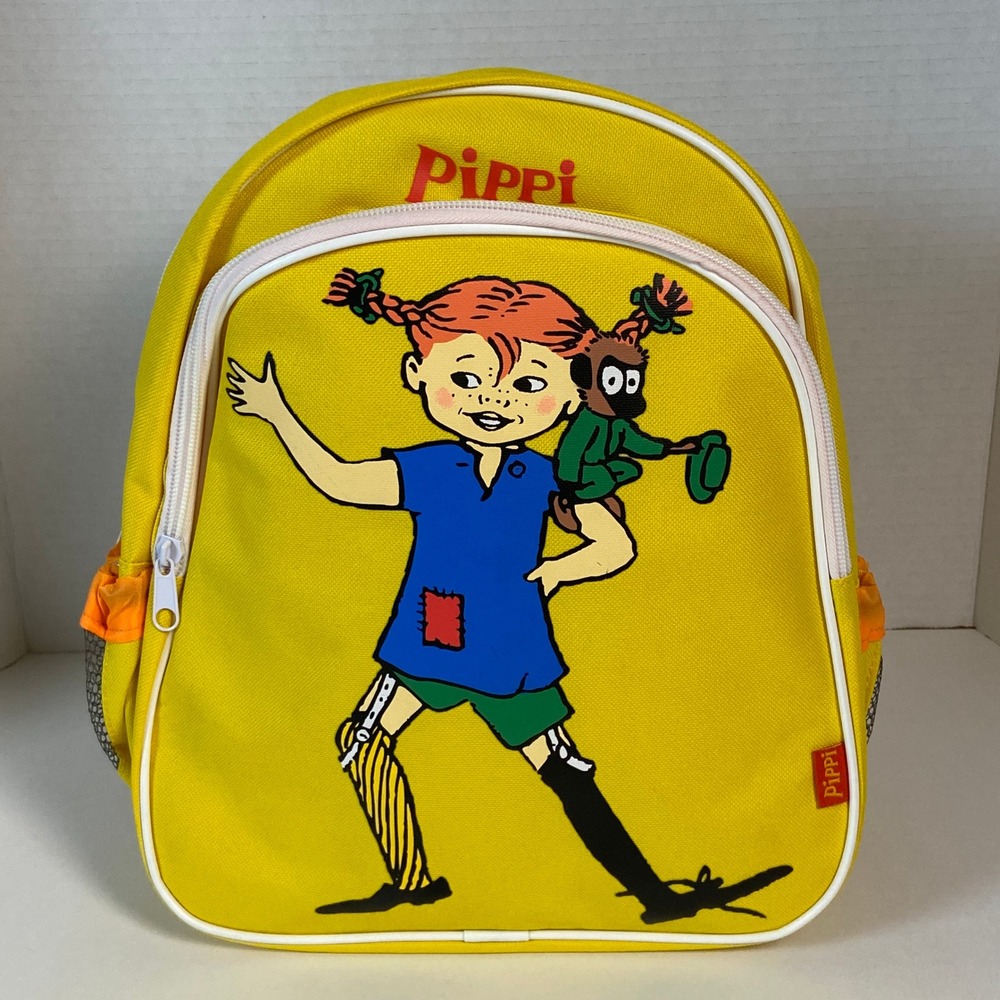 Micki Pippi Longstocking Yellow Backpack Mr Nilsson Astrid Lindgren Sweden Bag
